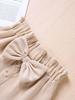 2024 Spring/Autumn Girls' Corduroy Bow Skirt - Solid Color, Single-Breasted, Fashionable.
