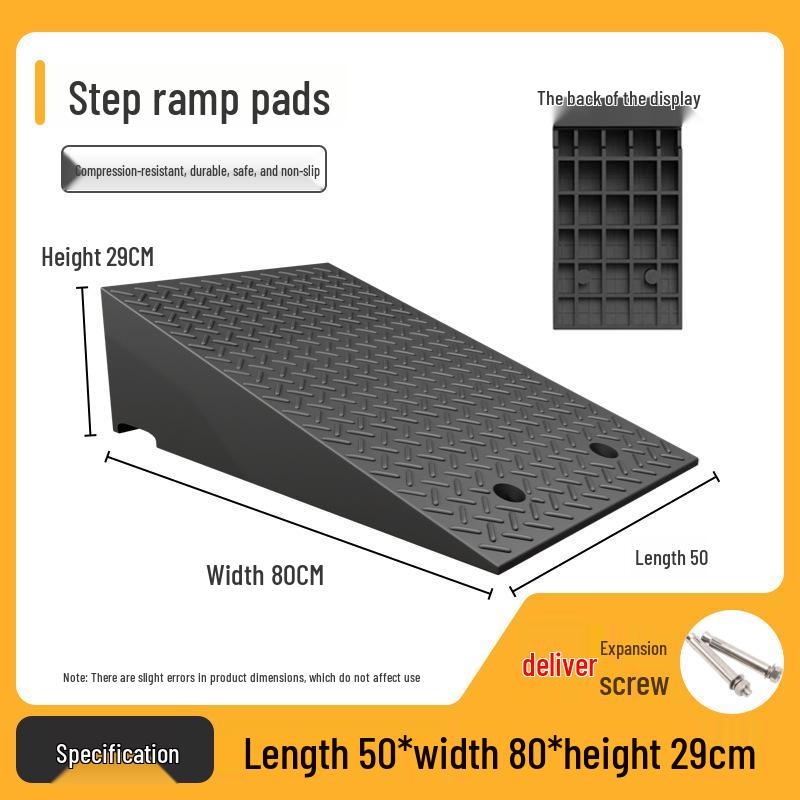 Anti-Slip Rubber-Plastic Curb Ramp Mat for Cars