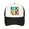 Italian Greyhound Pop Art Trucker Hat Breathable Mesh Adjustable Baseball Cap Casual Gift