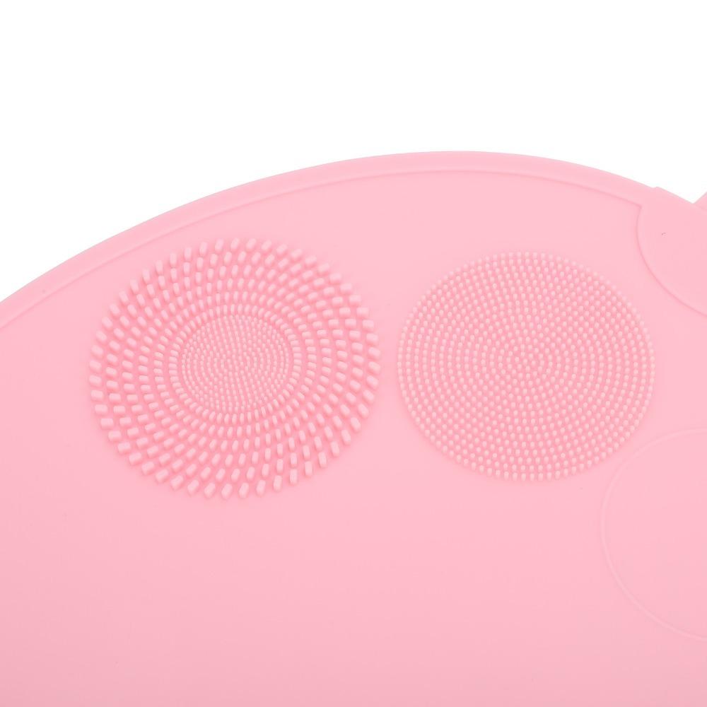Silicone Material Makeup Brush Cleaner Pad Multi Textures Cosmetic Brush Scrubber  Travel Use