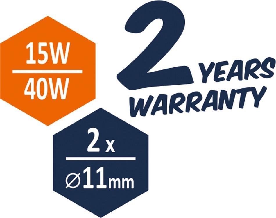 Pistolet à colle 11mm 15w, (40w) / 73056 / MISE SOUS TENSION