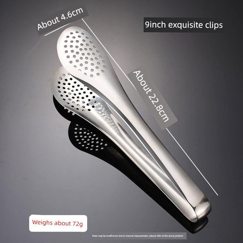 Stainless Steel Tongs, Food Tongs, Stainless Steel Food Clips, Bread Tongs, Barbecue Tongs, Bun and Steamed Bun Tongs, Extended Spicy Hot Pot Tongs