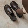 Retro Thick-soled Shallow-mouthed Loafers for Women A New Style of Women's Shoes That Can Be Worn On One Foot
