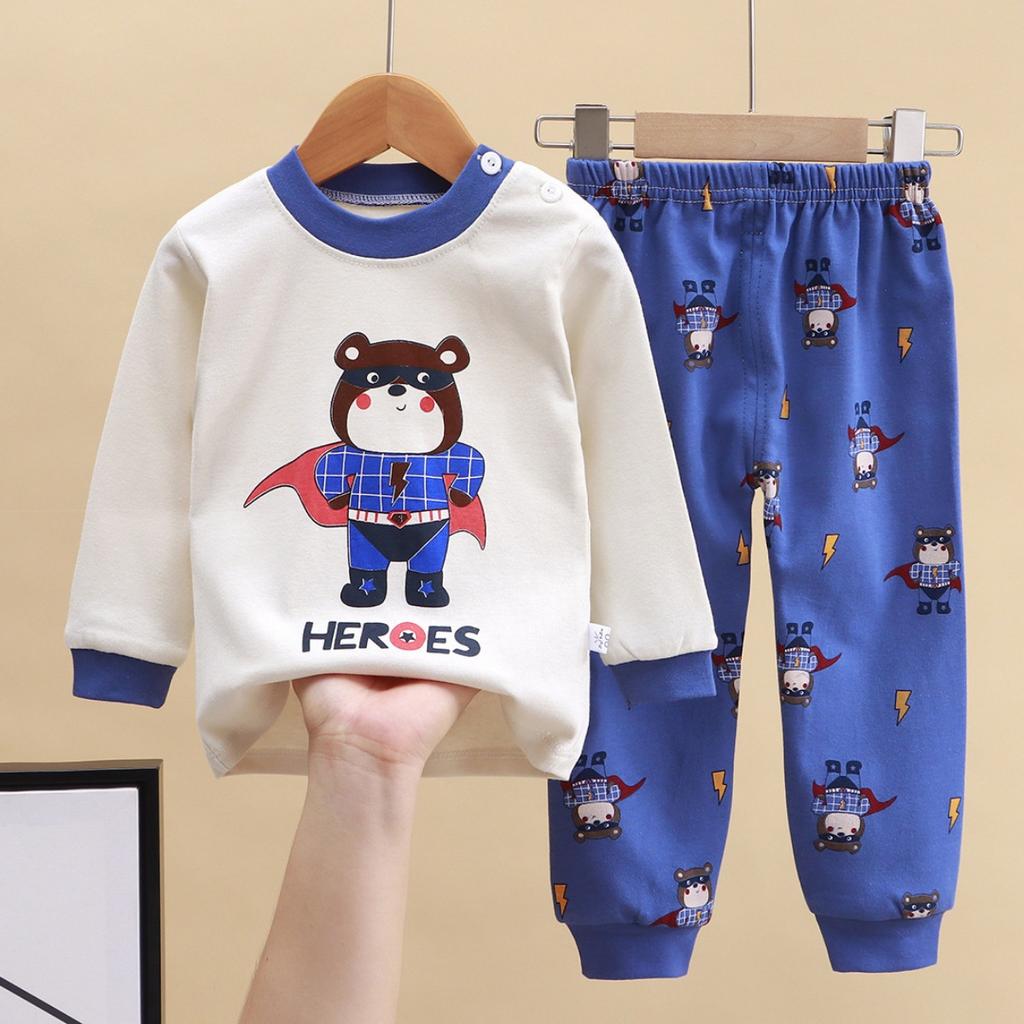 Children's Underwear Set Made of Pure Cotton for Boys' Autumn Wear, Women's Clothing for Autumn Wear, Autumn Pants for Home Wear, Children's Clothing