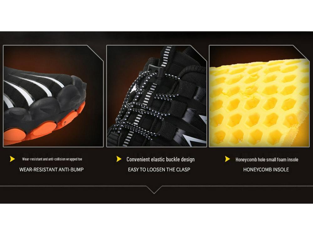 Men's 2024 Outdoor Five-Finger Barefoot Shoes for Hiking, Surfing, Rafting, Climbing, and Wading