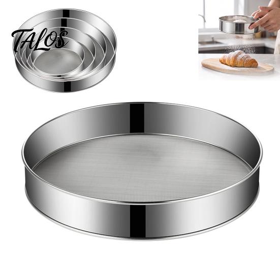 Kitchen Gadget for Pastry Stainless Steel Flour Sifter, Handheld Fine Mesh Strainer, Durable Corrosion Rust Resistant Sifter Round Sieve Cocoa