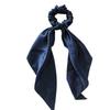 Women Girl Bow Satin Ribbon Ponytail Scarf Hair Tie Rope Scrunchies Elastic Band