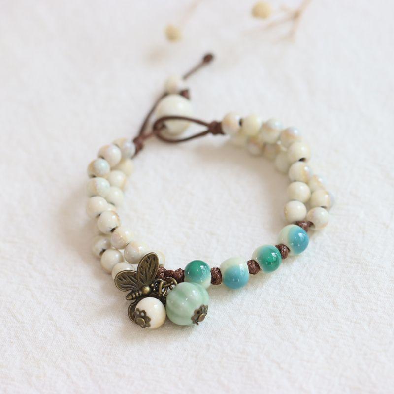 

Цзиндэчжэнь Керамический Многослойный Национальный Стиль Новый Китайский Браслет