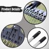 Long Handle Garden Rake Gardening Tool Garbage Lawn Yard Leaf Heavy Duty for Farm Outdoor