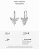 Niche Design Women's S925 Sterling Silver Zircon Hoop Earrings - Christmas Edition