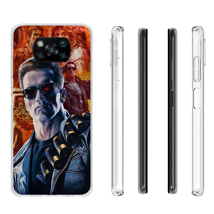 Arnold Schwarzenegger Terminator Phone Case For Xiaomi Poco X7 X6 X5 Pro F7 Ultra Redmi 15C 15 13C 13 12C 12 10 10A 10C 9 9A 9C