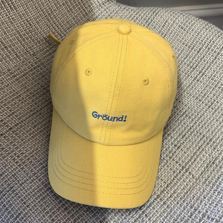 

Korean Style Embroidered Letter Baseball Cap For Women Street Fashion Sun Hat жёлтый