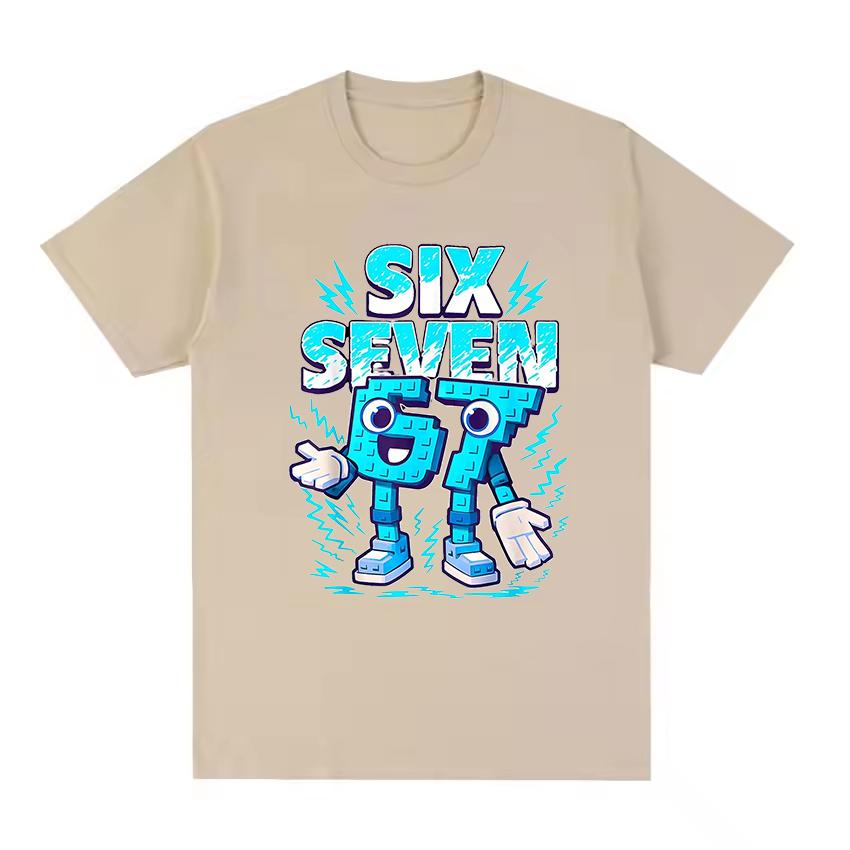67 Six Seven Graphic for Children Steal A BrainRot Shirt Number 67 Meme for Boys T-Shirt Summer Casual Short Sleeve Kids Tees