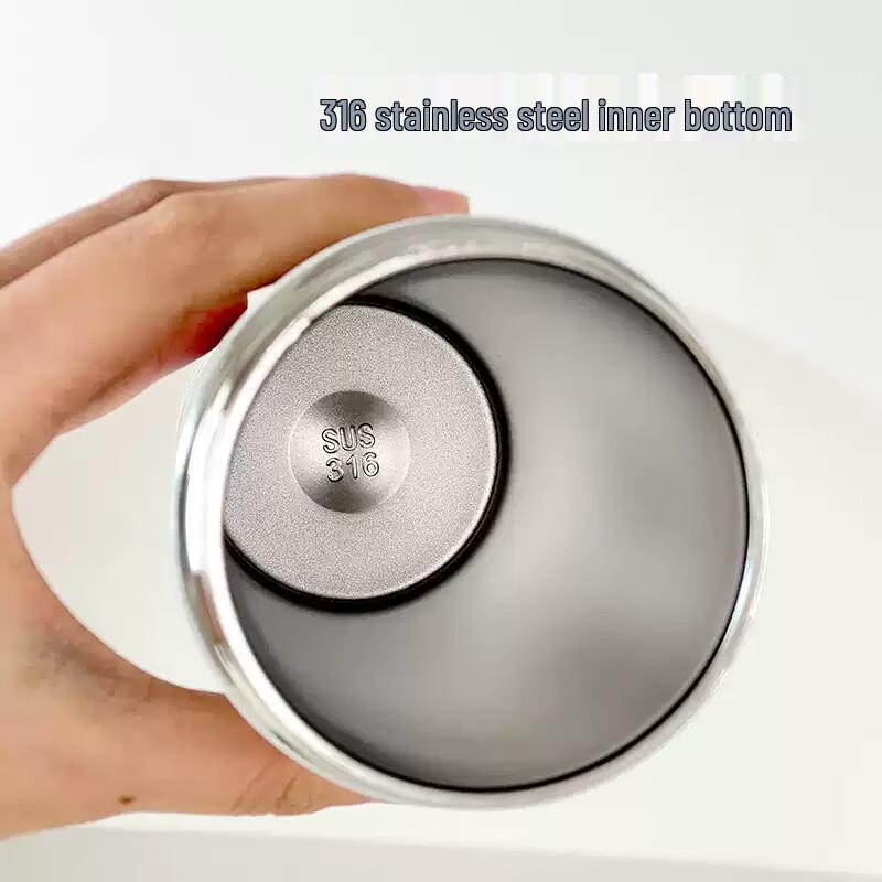 Changbaosen Kubek Termiczny z Kotem w Kropki ze Słomką