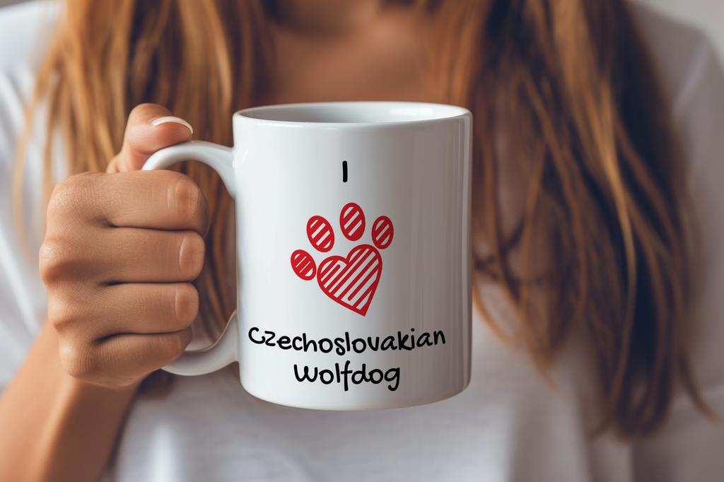 Czechoslovakian Wolfdog, Czechoslovak Vlcak - cup with a dog, cute cup with graphics, a gift with your photo from the Art-Dog brand