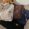 Unisex Corduroy Long-Sleeve Retro Casual Shirt Jacket for Autumn