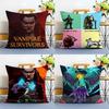 Game Vampire Survivors-S Pillow Case Anti-dustmite Pillowcase Invisible Zipper Silky Short Plush Sofa Cushion Cover