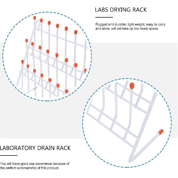 Laboratory Beaker Drying Holder Draining Rack for Test Tubes and Glassware Organization and Practical Drying for Labs