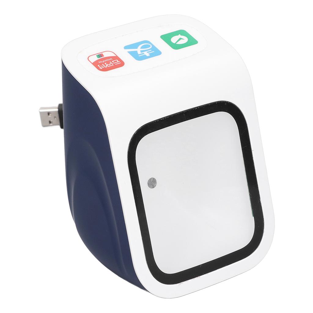 Desktop Barcode Scanner Voice Prompts Large Window QR Barcode Scanner with USB Interface 2D Barcode Reader for Windows