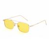 Men's metal sunglasses fashion double beam oval frame sunglasses outdoor driving UV protection new glasses