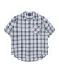 PENFIELD Ombre Seersucker Open Collar Short Sleeve Shirt Blue_Fs1Wr56U
