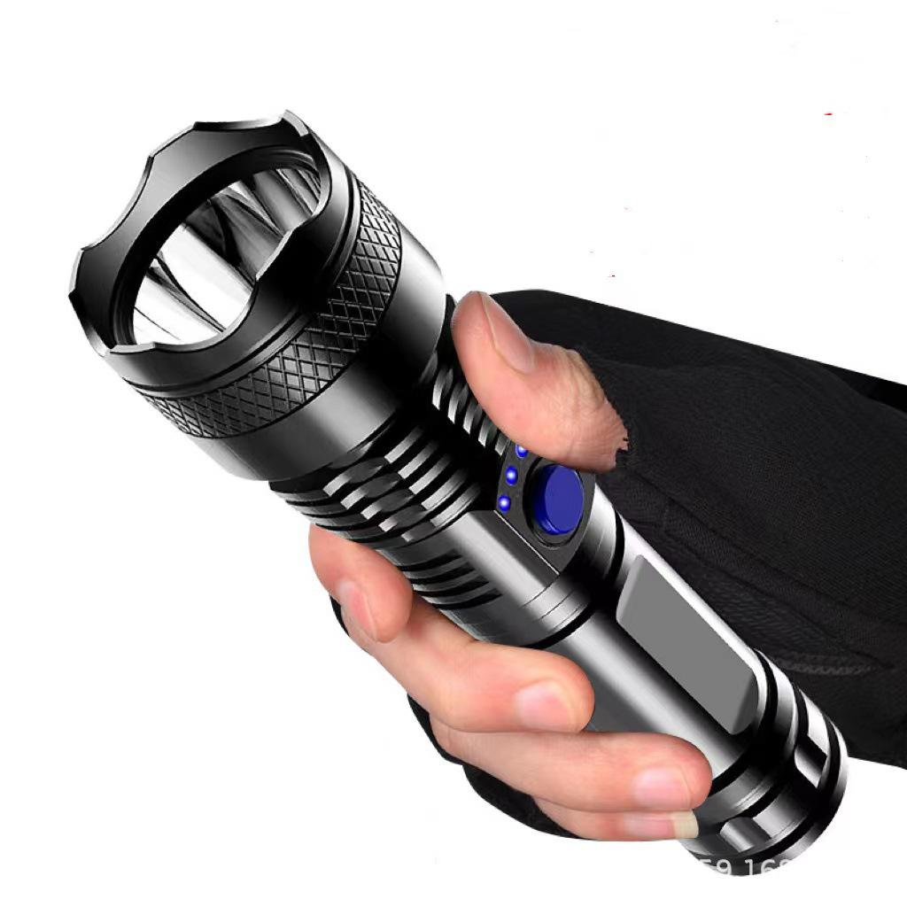 Rechargeable Super Bright LED Flashlight - Portable, Long-Range, Ideal for Night Walking and Outdoor Use