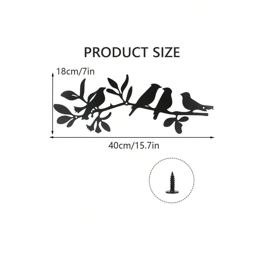 Wrought Iron Wall Art Decor, Metal Craft Home Hanging, 1 Piece