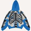 Europe, America 2025 American Graffiti Printing Men's and Women's Loose Casual Zipper Hooded Sweater Trendy Brand