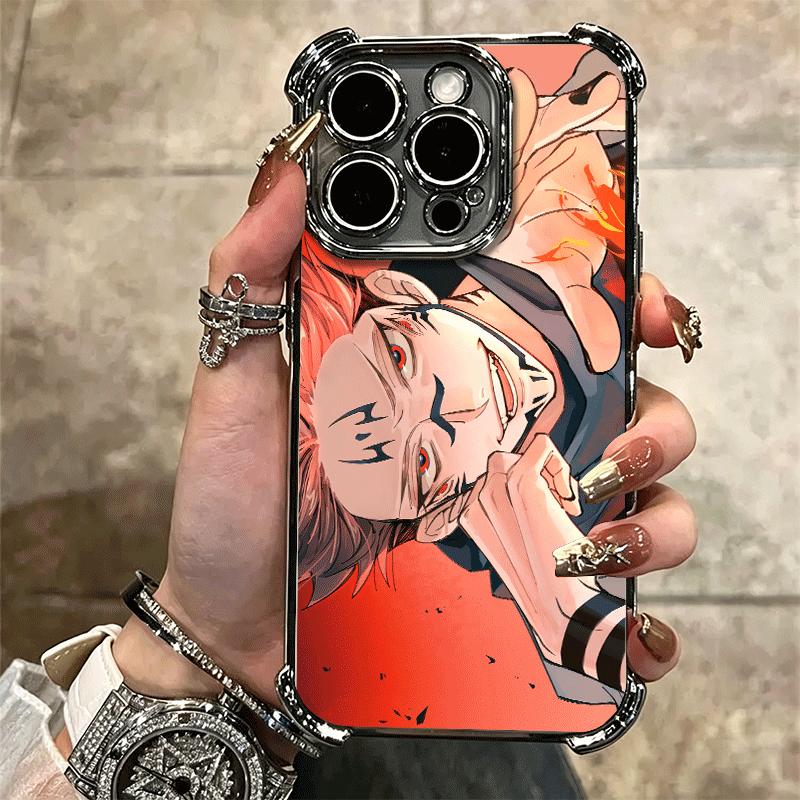 Japan Anime JUJUSU KAISENS Soft Phone Case For iPhone 15 16 17 Air 14 Pro Max 16E Plus 13 12 Mini Plating Anti-Fall Fundas