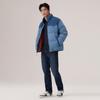 Levis Série Chaleur Hiver Patchwork Denim Coupe Ample Confortable Chaud Col Montant Tendance Mode Doudoune Veste Unisexe 004Z9-0001