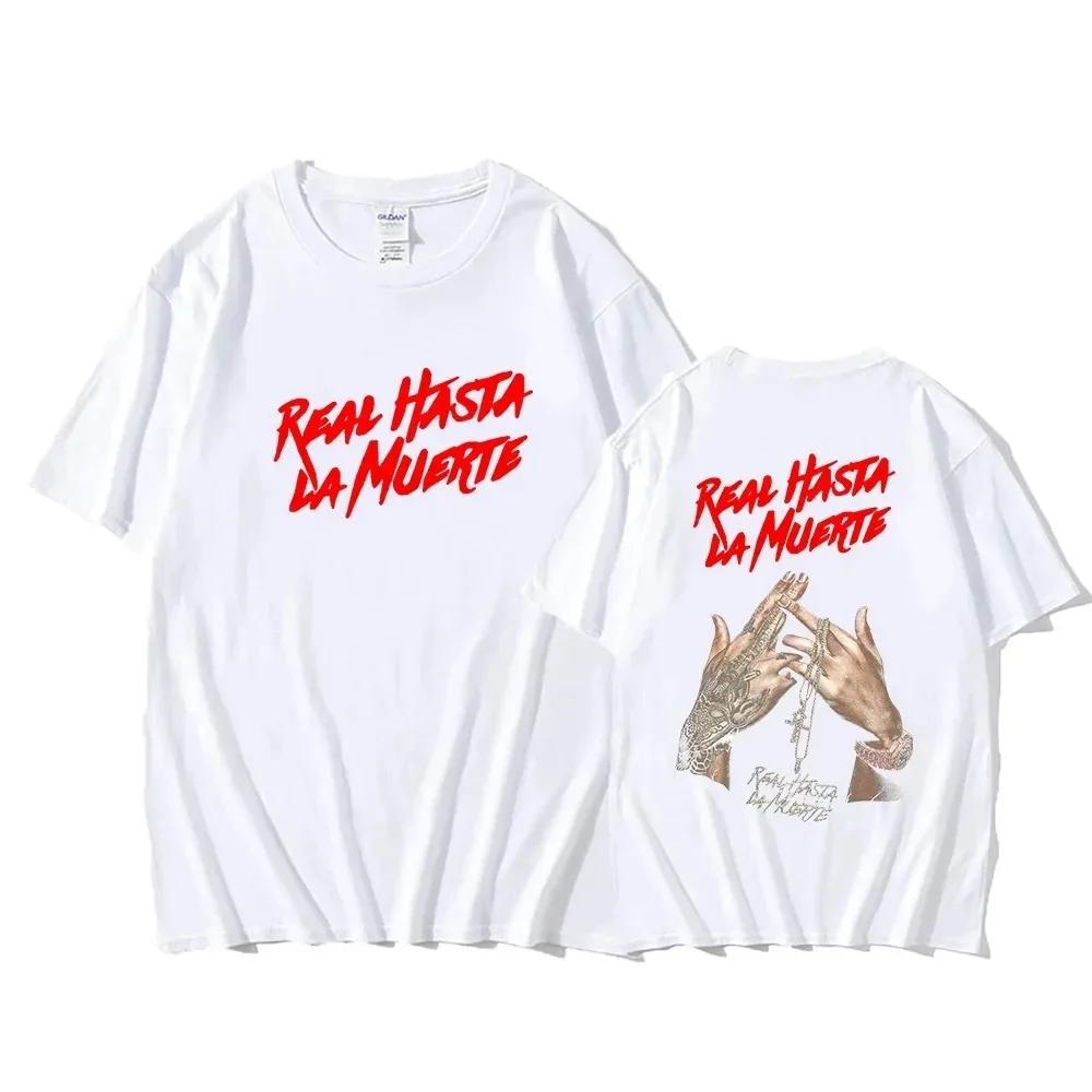 

Мужская женская футболка с крутым рэпером Anuel AA, свободная хлопковая футболка с коротким рукавом в стиле хип-хоп, футболка с графическим принтом, уличная футболка, трендовая одежда, топы XXXXXL