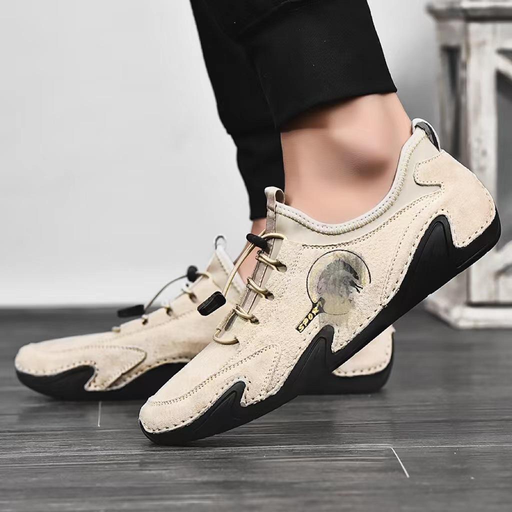 Foreign trade large size men's Doudou shoes spring and summer new retro casual shoes trendy driving shoes octopus men's shoes