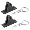 Pair Canopy Deck Hinge Boat Bimini Top Fitting W Quick Release Pin Plastic and Steel Marine Parts