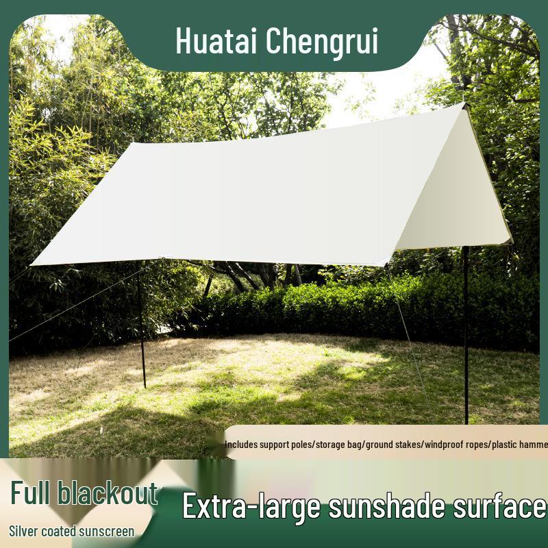 Portable Outdoor Sunshade Rainproof Tent Tarp for Camping and Beach