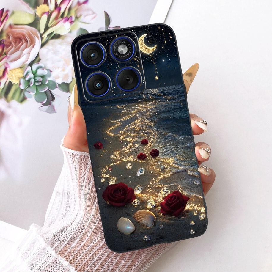 6.7" For Motorola Edge 70 Phone Case Luxury Dragon Cartoon Cover Soft Black Silicone Shell For Motorola Edge70 Moto X70 Air Etui