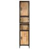 Bathroom Cabinet 40x27x180 cm Iron and Solid Mango Wood