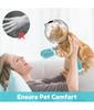 1Set Cat Muzzle Pet Grooming Cover Accessory Cat Anti Bite Anti Licking Space Hood Breathable Helmet with 4 Silicone Paw Shoes