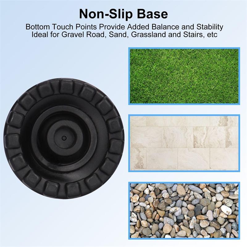 16-22mm antiderapante baston cârjă baston fund tampoane capac protector alpinism drumeții trekking pol vârf