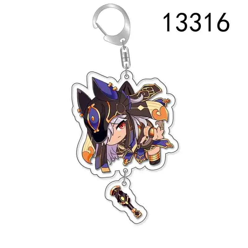 Hot Game Xiao Collei Tighnari Dori Nahida Keychain  Anime Accessories Key Chain Backpack Pendant Prop Fans Gift