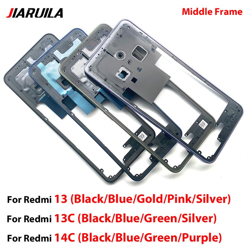 Nuovo Supporto Telaio Centrale Posteriore Alloggiamento Riparazione e Sostituzione per Redmi 13 13C 14C 5A Telaio Centrale Posteriore
