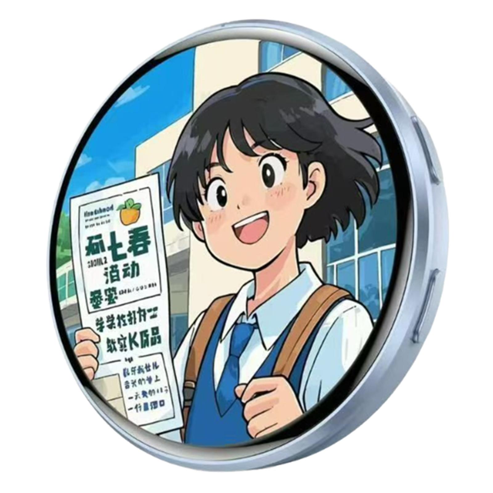 

Аніме Електронний значок-значок Динамічний електронний значок Аніме-товари Цифровий дисплейний значок Динамічний подарунок для Отаку-фанів Друзів синій