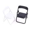 1Pc Mini Chair 1:12 Dollhouse Miniature Plastic Armchair Folding Simulation Furniture Doll House Decor Accessories