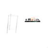 Minimalist Clear Acrylic Side Table NightStand Modern Bedside Cabinet End with Deer Wall Decor