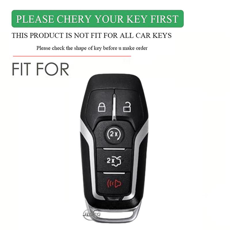 Silicone Car Key Case Shell For Ford Explorer Edge Mustang F Series Truck Rubber Remote Cover Keychain Accessorie