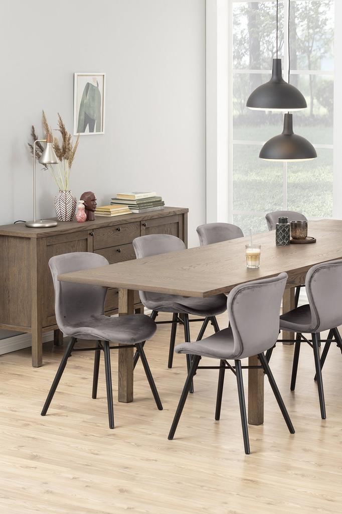 Batilda UPHOLSTERED CHAIR, dark gray velvet