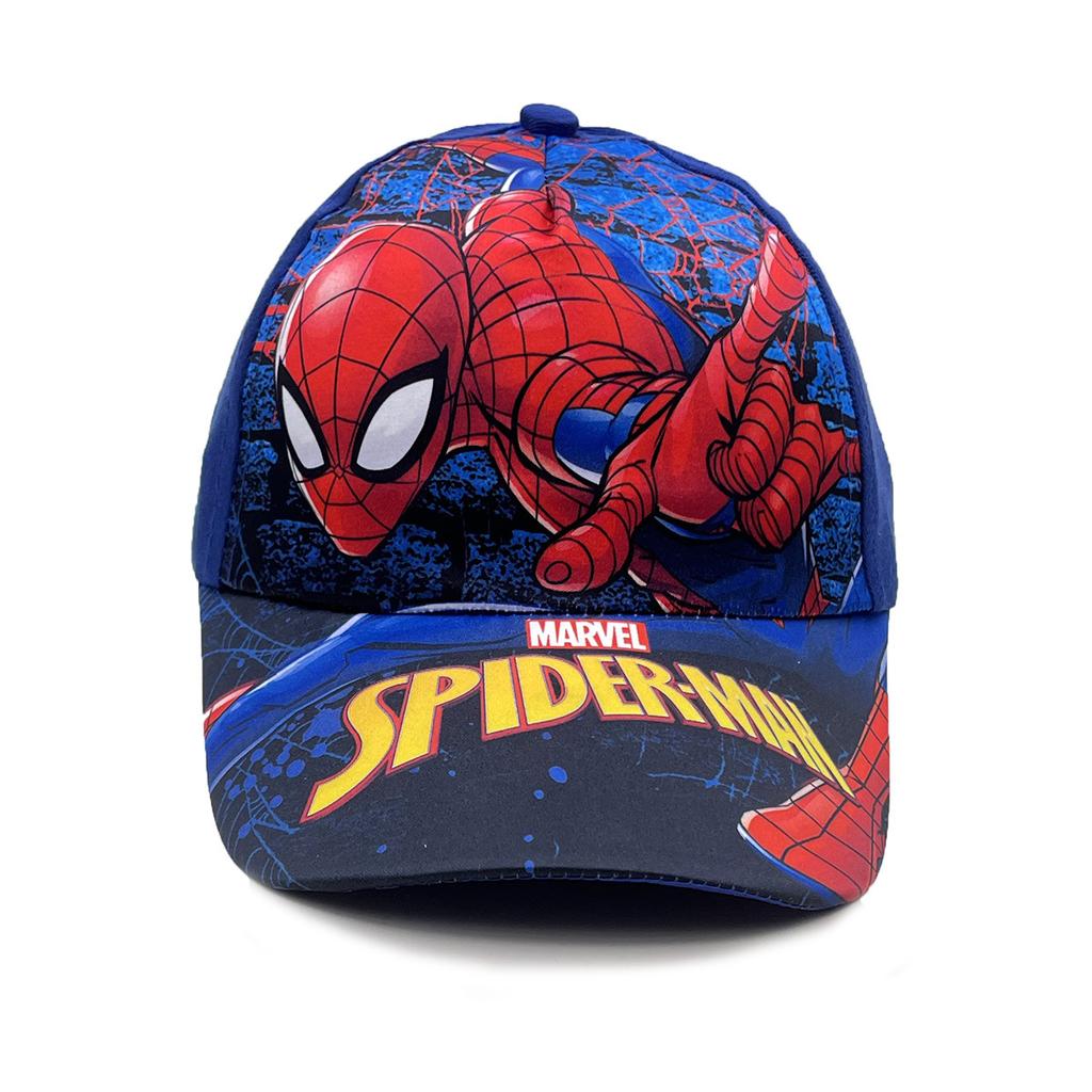 New Spider Cartoon Peripheral Printing Children's Baseball Cap Wide Brim Spring and Summer Cartoon Sun Hat