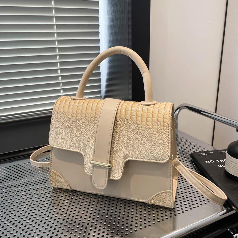 Borsa a Spalla Minimalista Monocolore in Ecopelle da Donna 2026 Borsa a Tracolla Quadrata di Tendenza
