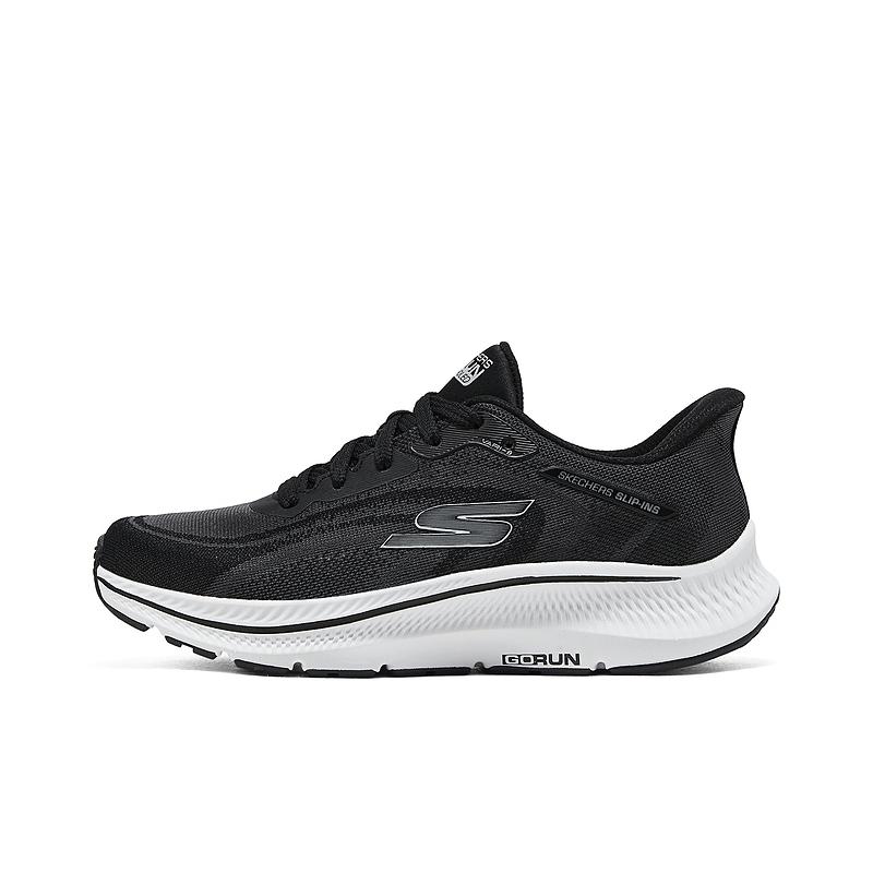Skechers Go Series Comfortable Versatile Durable Low-Top Casual Running Shoes Women Sneakers Black White 128636-BKW