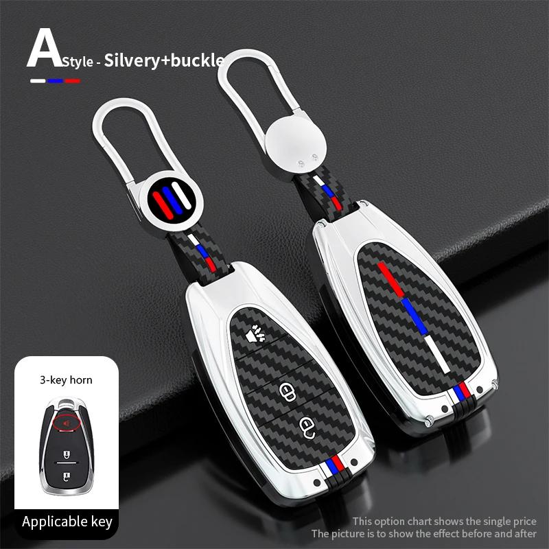 Zinc Alloy Car Key Case Cover for Chevrolet Onix Equino Orlando Cruze Spark Sonic Camaro Volt Bolt Trax Malibu Blazer Traverse