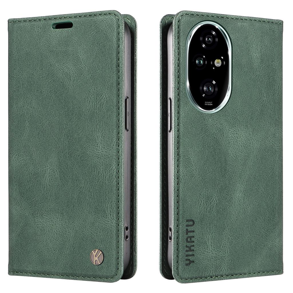 YIKATU YK-004 For Honor 200 Pro 5G Leather Case Phone Cover Magnetic Closing